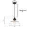 Westinghouse Pendant 60W Iron Hill 11In ORB High-Lights Clear Seeded Glass 6116600 - alternate 5